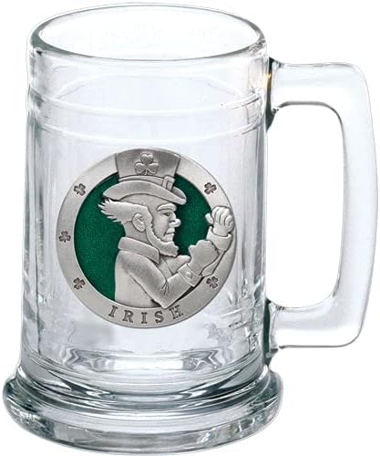 Pewter Pewter LSU Beer Glass Stein | 15 גרם כוס בירה בסגנון גרמני | פיוטר מתכת מעוצב בצורה מסובכת